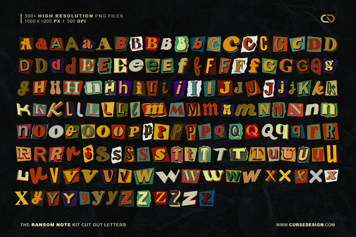 Ransom Note - 300+ Cut Out Letters Ransom Note - 300+ Cut Out Letters