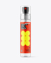Clear Cosmetic Spray Bottle Mockup Clear Cosmetic Spray Bottle Mockup
