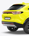 Crossover SUV Mockup - Back Half Side View