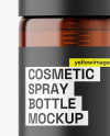 Amber Cosmetic Spray Bottle Mockup