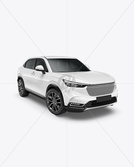 Crossover SUV Mockup - Half Side View