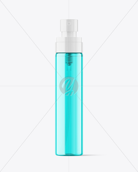 Colored Cosmetic Spray Bottle Mockup