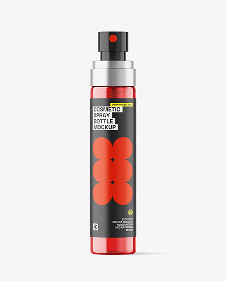 Colored Cosmetic Spray Bottle Mockup - Mist spray bottle mockup