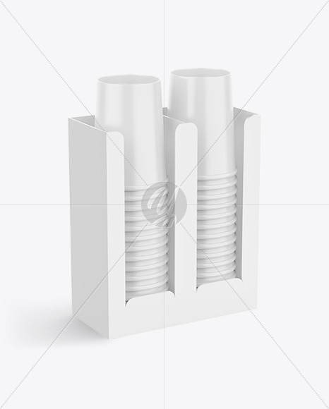 Stand For Disposable Paper Cups Mockup