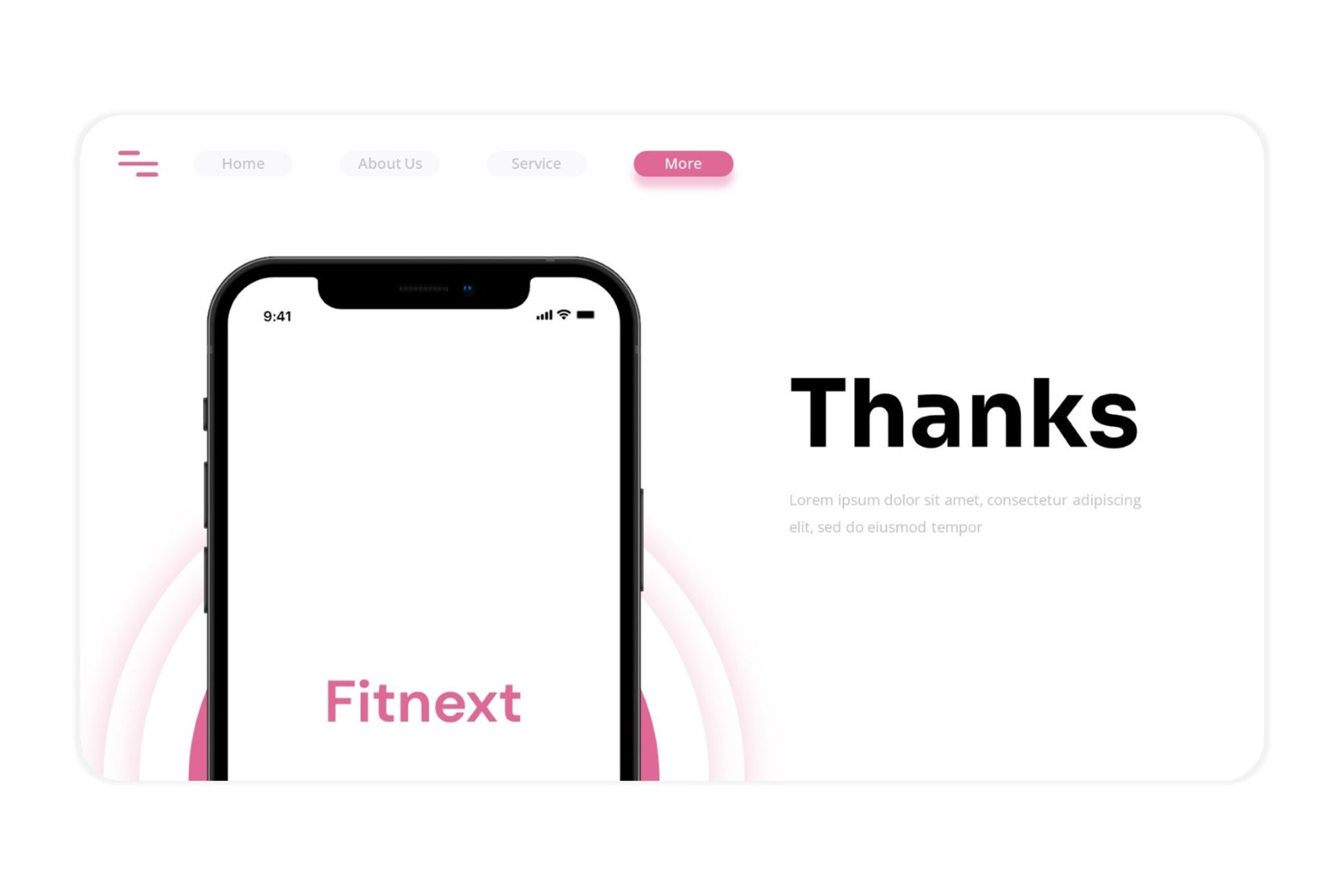 Fitnext - Fitness App &amp; SAAS Google Slides Template