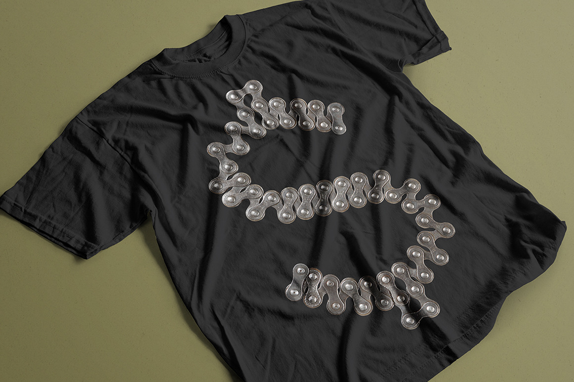 Chain Zigzag Font Chain Zigzag Font