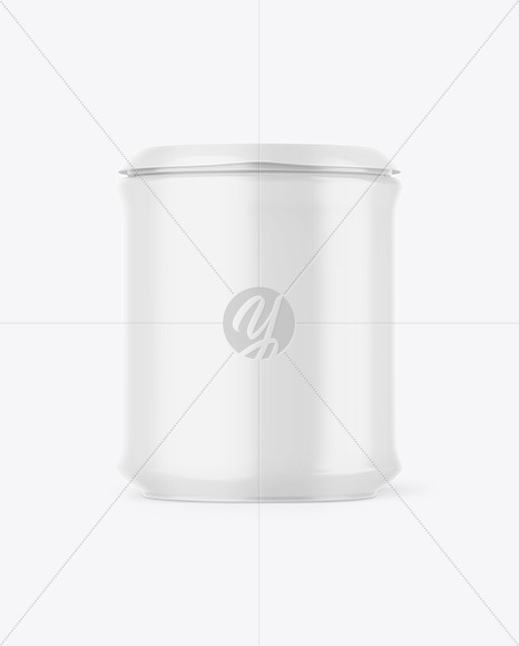 Glossy Plastic Jar Mockup