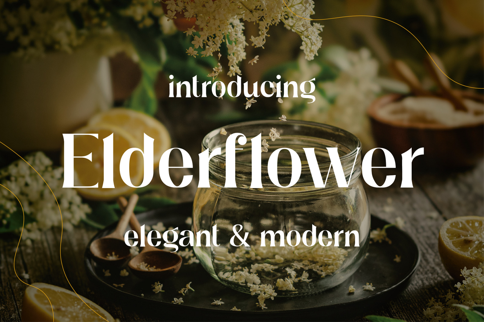 Elderflower - Elegant Typeface Elderflower - Elegant Typeface