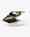 MacBook Air M2 Starlight Mockup