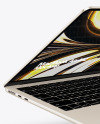 MacBook Air M2 Starlight Mockup