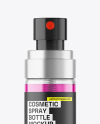 Clear Cosmetic Spray Bottle Mockup