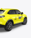 Crossover SUV Mockup - Back Half Side View