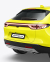 Crossover SUV Mockup - Back Half Side View