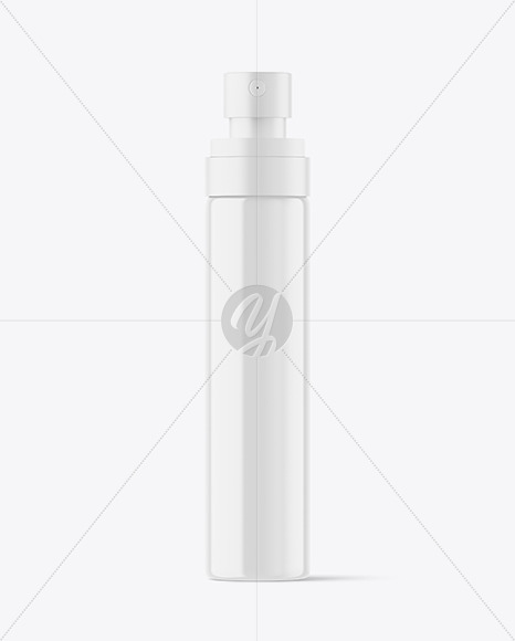 Glossy Cosmetic Spray Bottle Mockup