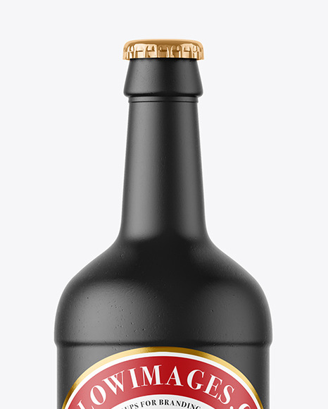 Ceramic Beer Bottle Mockup