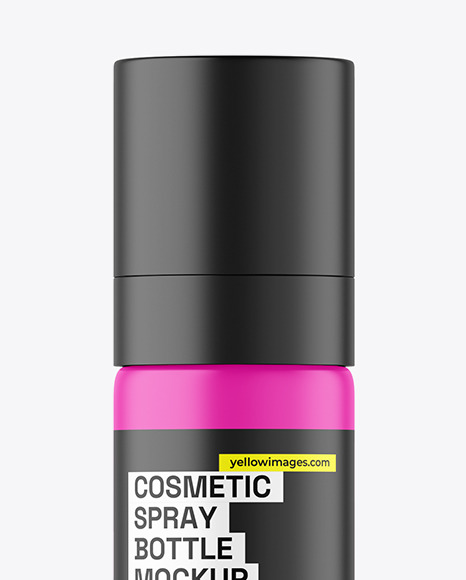 Matte Cosmetic Spray Bottle Mockup