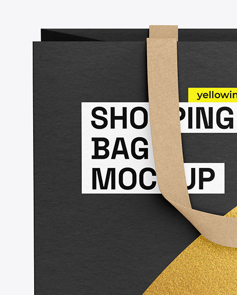 Textured Paper Shopping Bag Mockup