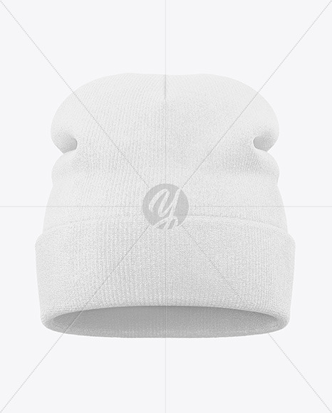 Winter Hat Mockup - Front View