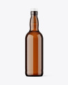 Amber Glass Bottle Mockup