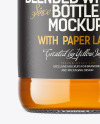 Clear Glass Whiskey Bottle Mockup