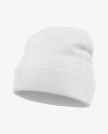 Winter Hat Mockup - Half Side View