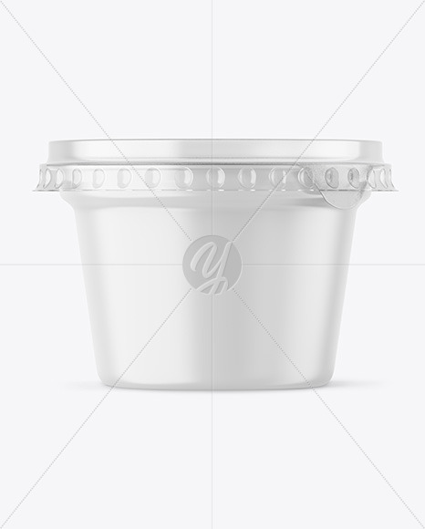 Matte Yogurt Cup Mockup