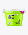 Matte Yogurt Cup Mockup