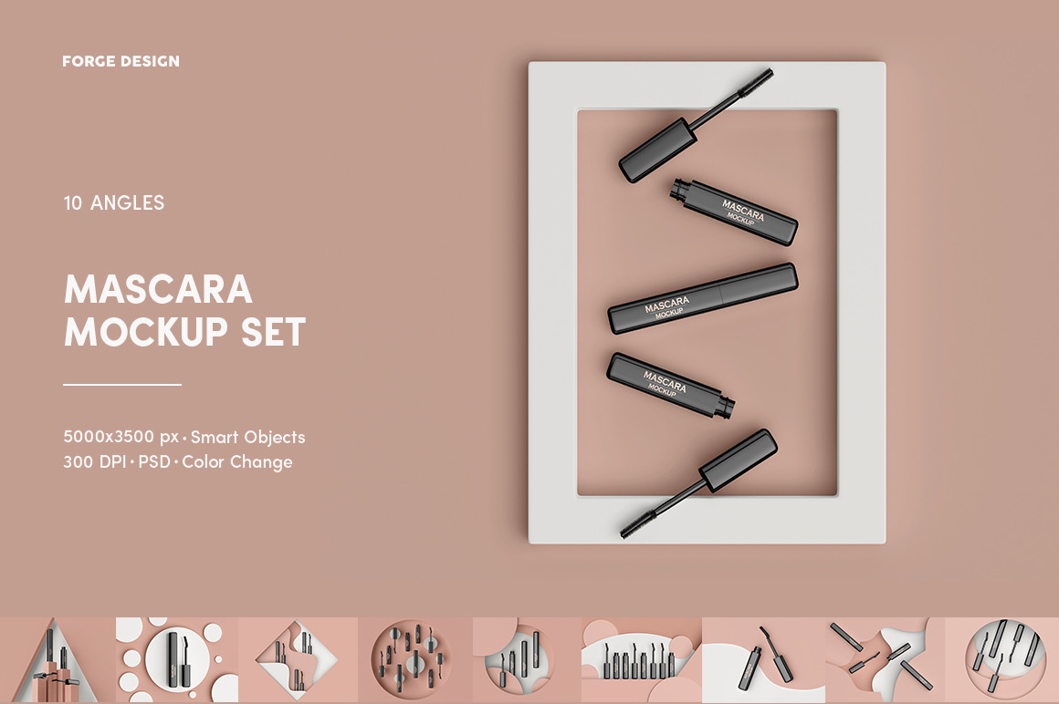 Mascara Mockup Set Mascara Mockup Set