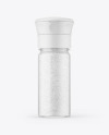 Clear Glass Jar with Salt Mockup