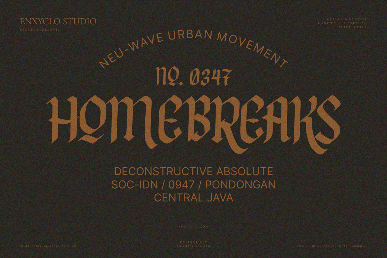 NCL FEGAKINES - Unique &amp; Stylish Blackletter Modern Display Font