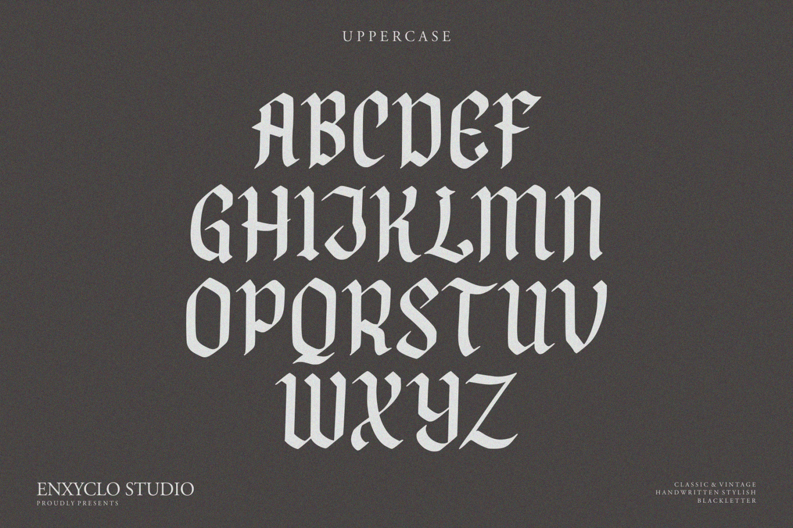 NCL FEGAKINES - Unique &amp; Stylish Blackletter Modern Display Font