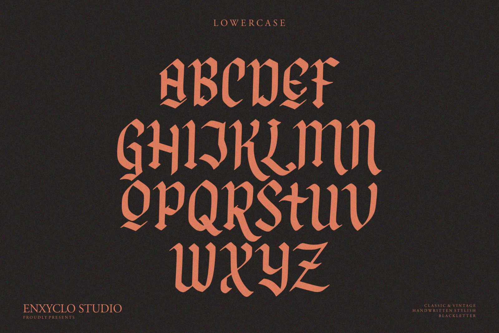 NCL FEGAKINES - Unique &amp; Stylish Blackletter Modern Display Font