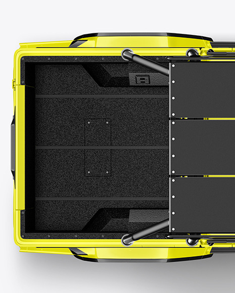 Pickup Off-Road Truck Mockup - Top View