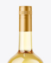 Clear Glass White Wine Bottle Mockup