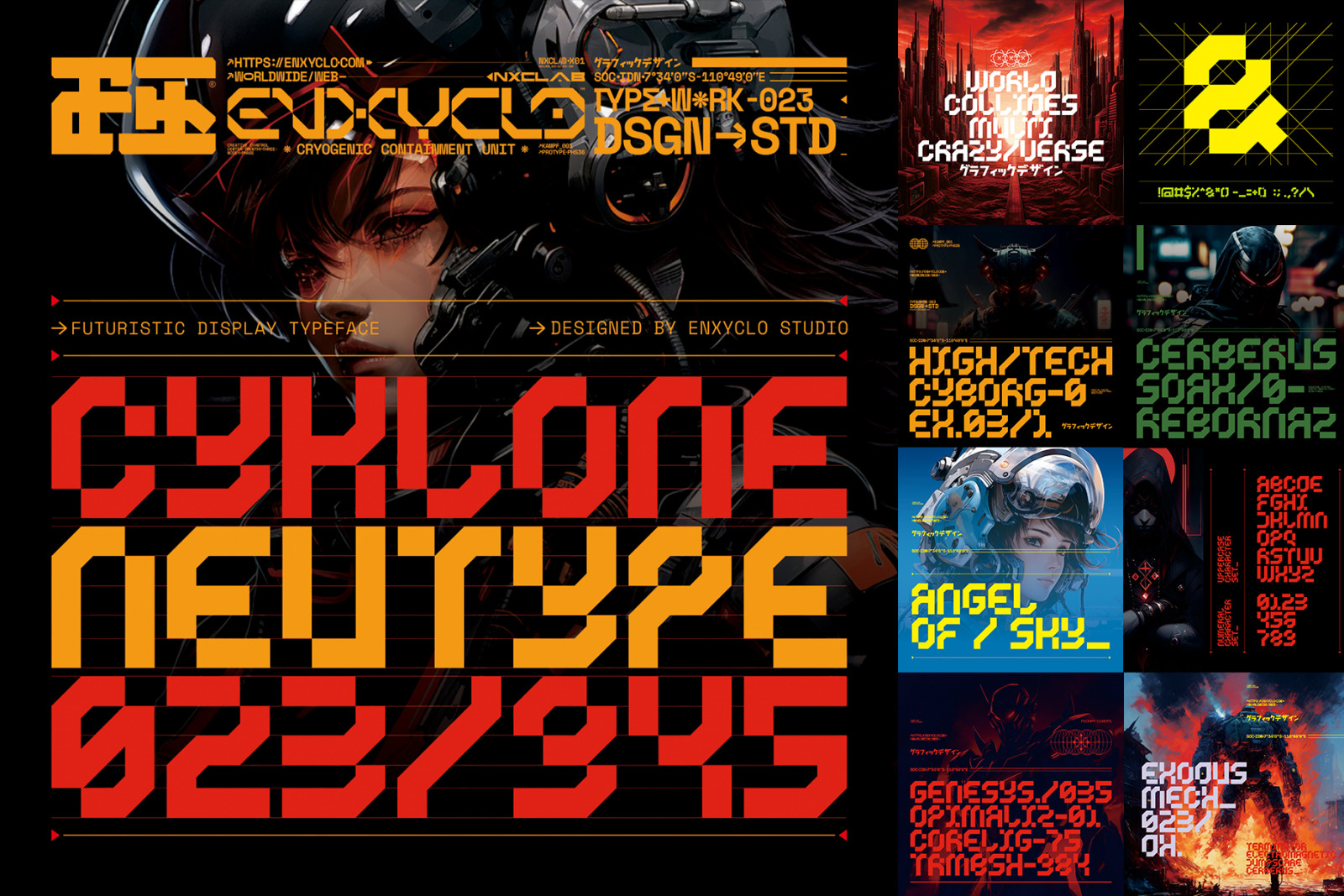 Cyberpunk Futuristic Font Bundle [54 Fonts] + Mega Bonus