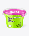 Matte Yogurt Cup Mockup