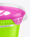 Matte Yogurt Cup Mockup