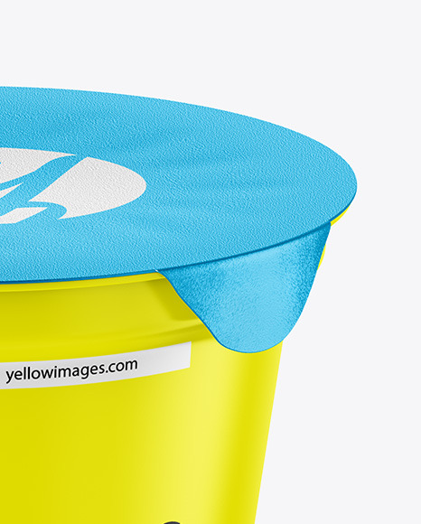 Matte Yogurt Cup Mockup