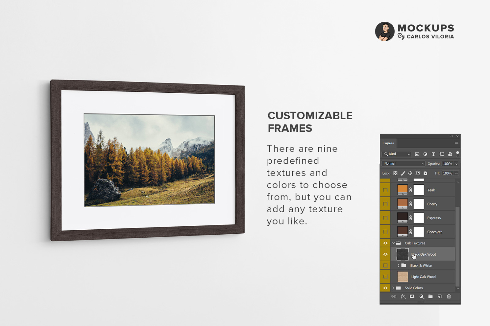 Landscape Frame Mockup - 40x30 Cm