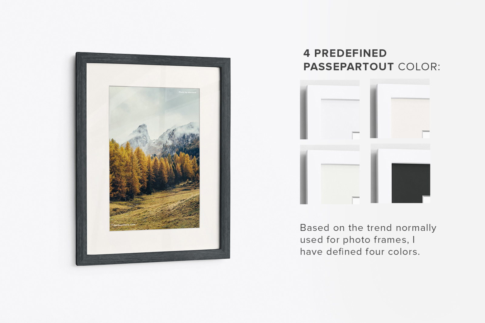 Portrait Frame Mockup - 30x40 cm Portrait Frame Mockup - 30x40 cm