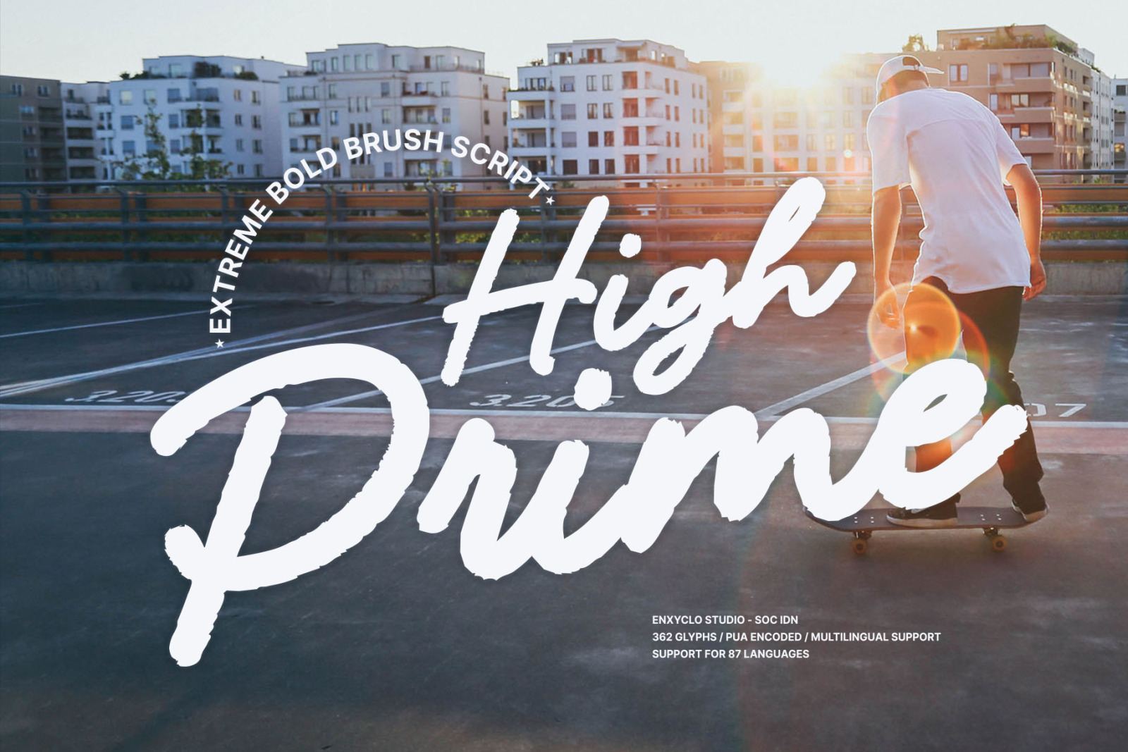 NCL HIGH PRIME - Bold Brush Font NCL HIGH PRIME - Bold Brush Font