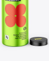 Opened Metallic Bottle Mockup