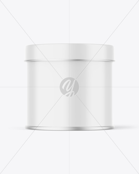Glossy Tin Can Mockup