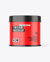 Glossy Tin Can Mockup