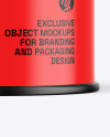 Glossy Tin Can Mockup