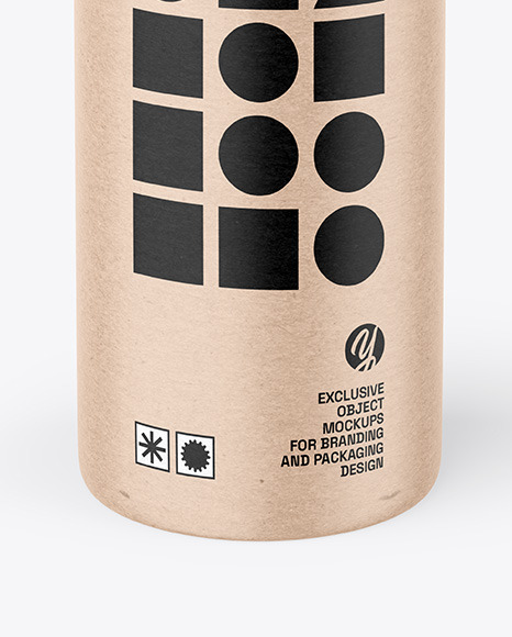 Kraft Paper Tube Mockup