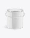 Glossy Paint Bucket Mockup