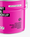 Glossy Paint Bucket Mockup