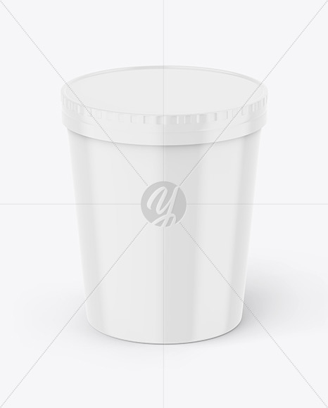 Glossy Yogurt Cup Mockup