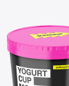 Glossy Yogurt Cup Mockup